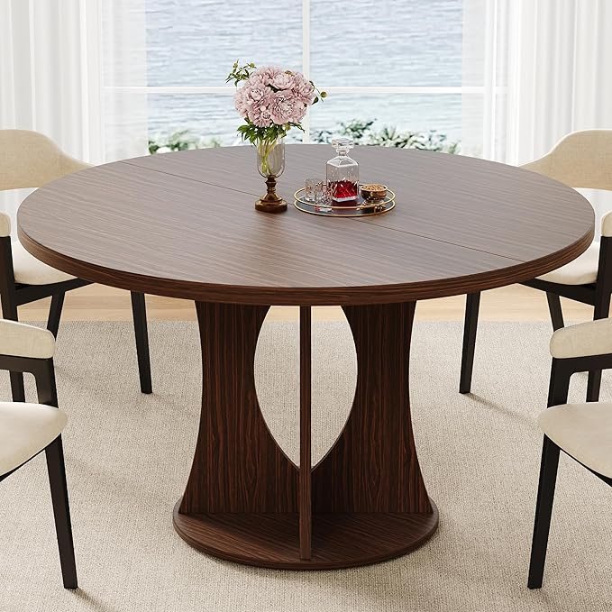 iPormis 47 Inch Round Dining Table