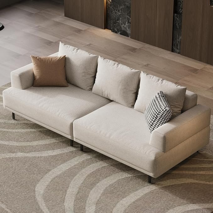 82.67 Inch Upholstered 3-Seater Loveseat