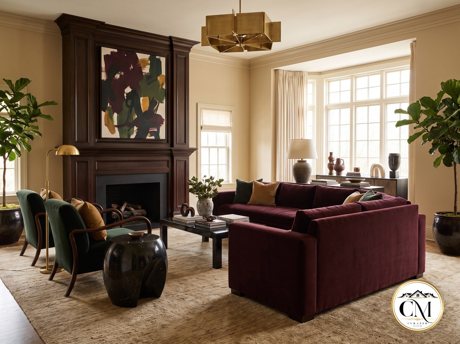 Bold Luxe living room