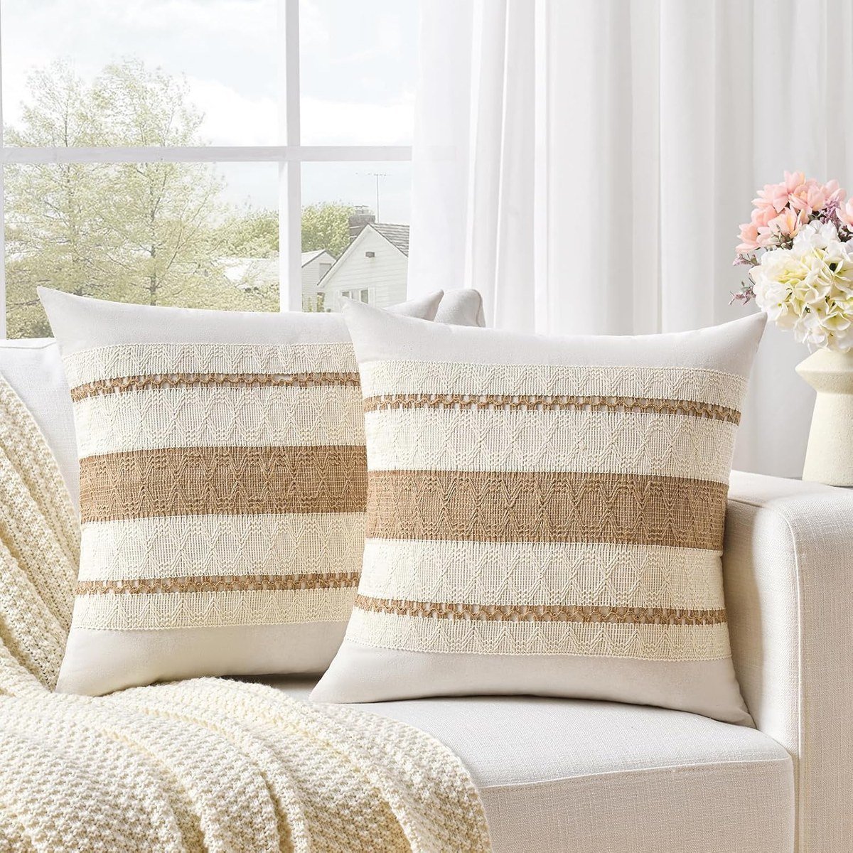 Fancy Homi Boho Neutral Covers (Set of 2)