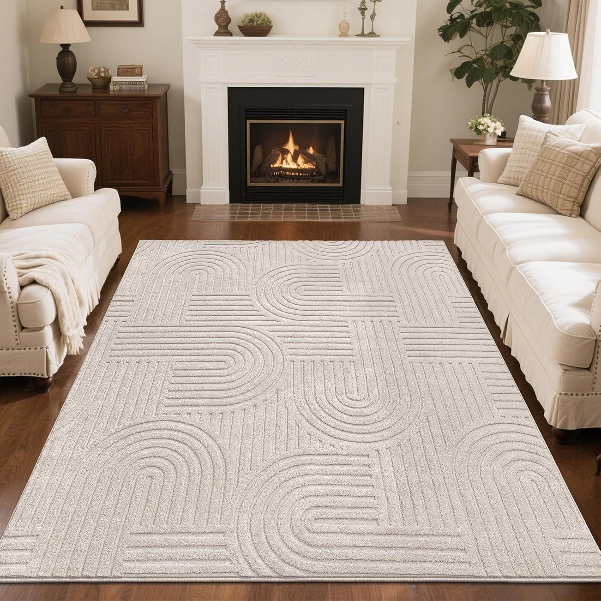 SHACOS High-Low Arch Textured Rug